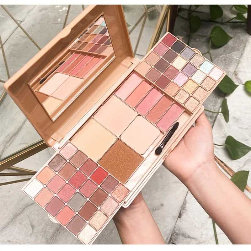 Pudaier New 48 Colors Glitter Eyeshadow Palette Matte Waterproof Concealer Blush Powder Cosmetics Kit Fashion Women MakeUp Tools H260327
