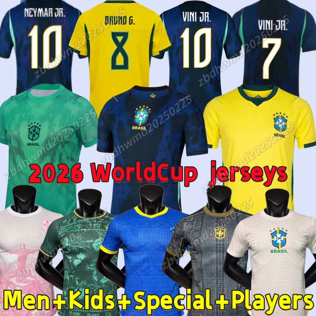 2026 BRAZIL WorldCup soccer jerseys NEYMAR JR Camiseta de futbol PAQUETA RAPHINHA 25 26 footballshirt mallots VINI JR brasil RICHARLISON men kids special Uniforms