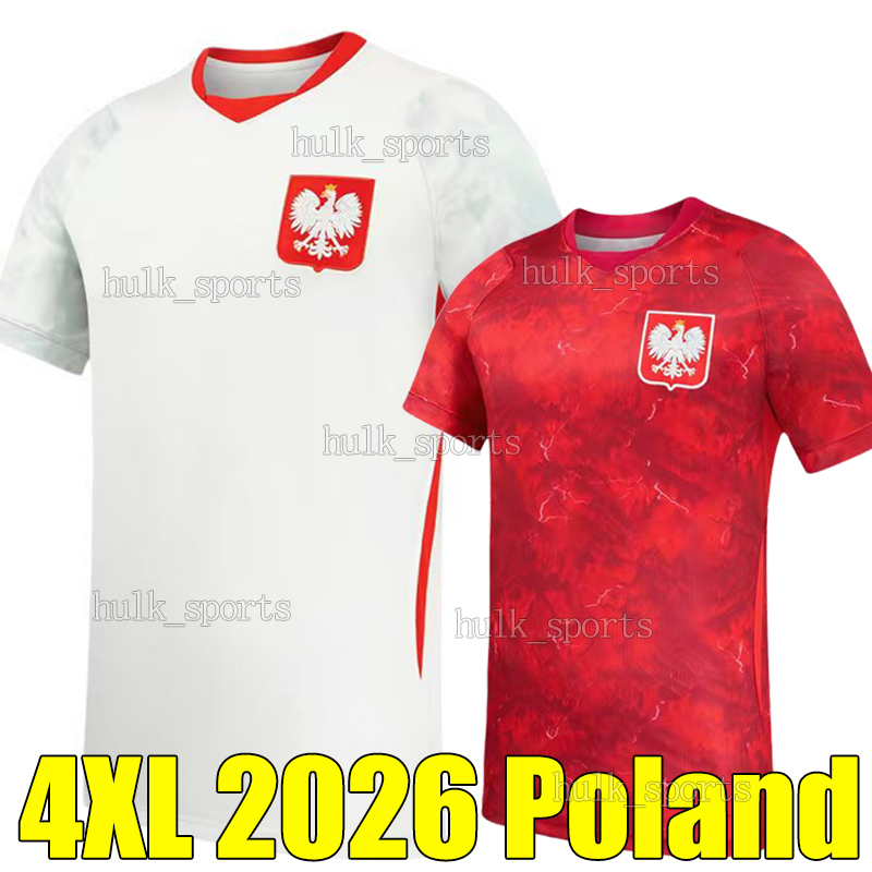 4XL Poland LEWANDOWSKI Soccer Jerseys 2026 world cup BERESZYNSKI ZIELINSKI SZYMANSK KAMINSKI SWIDERSKI ZALEWSKI CASH WSZOLEK KIWIOR GROSICKI football shirts kit