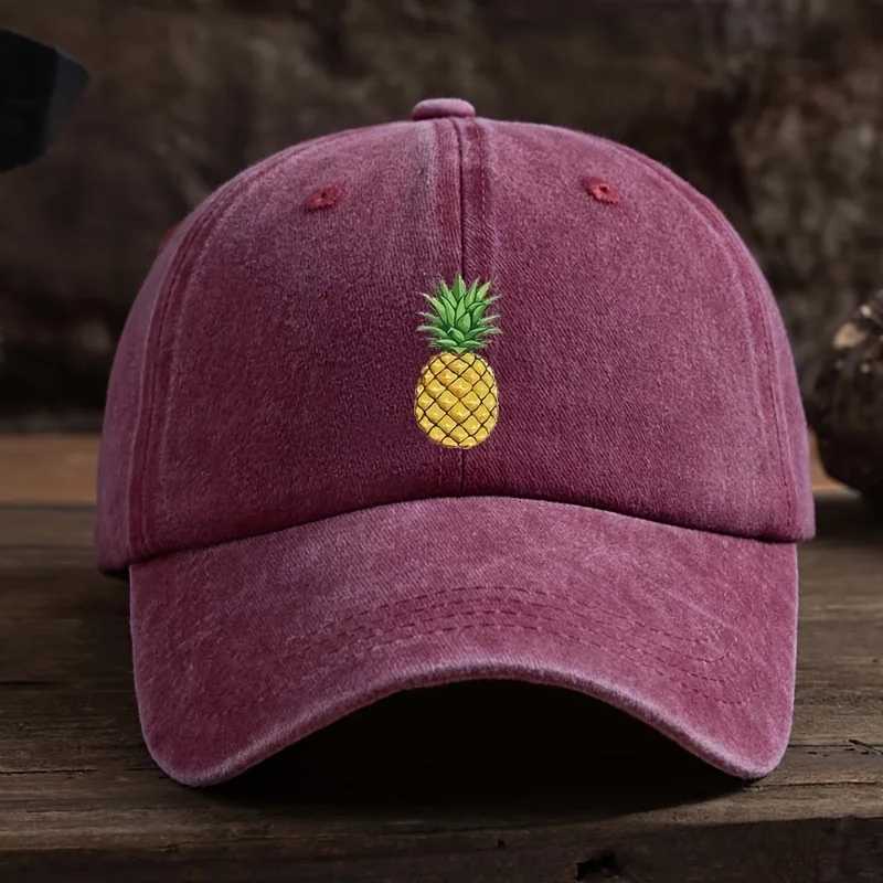 Pineapple printed baseball cap outdoor casual hat sports and daily outfit fashionable headwear street style Z260327