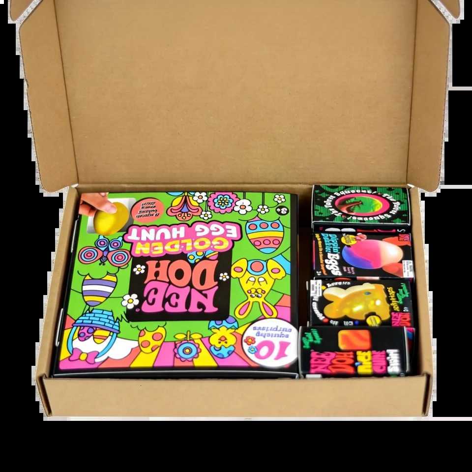 2027 Needoh Golden Egg Hunt Game Blind Box Easter Fidget With Squishy Surprise Stress Relief Squeeze For Kids Easter Par Z260327