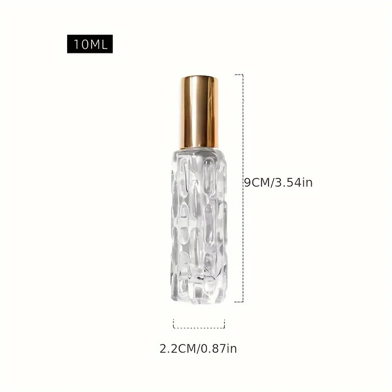20pcs 10ml Clear Glass Perfume Spray Bottles Formaldehyde-Free Portable Ideal for Travel Refillable Cosmetic Fragrance S 260318
