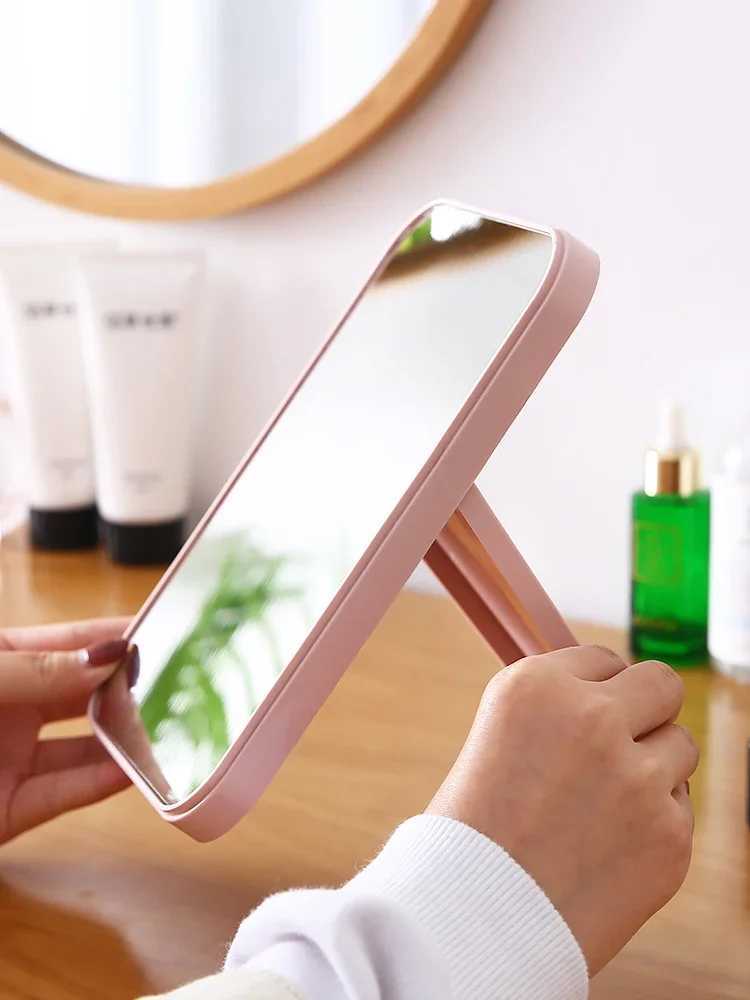 Desktop folding portable make-up mirror dormitory desktop small mirror Childrens dressing mirror H260327