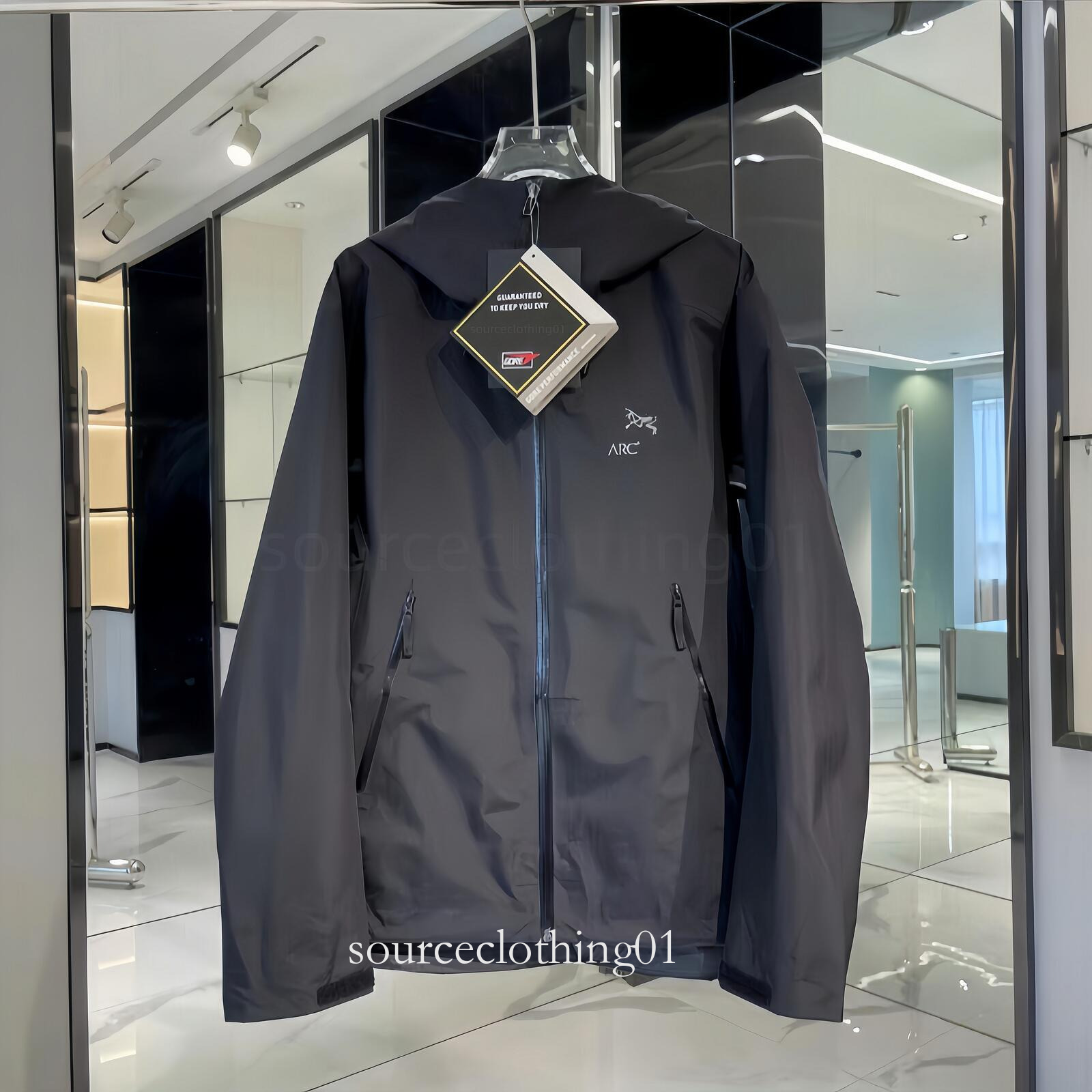 Arcteryxsity Ski Jacket Men Women Goretex Hard Shell Zip Up Waterproof Hood Windbreaker High Quality Designer Fashion Clothes Artery Jacket Trend Coat Arcs Jacket