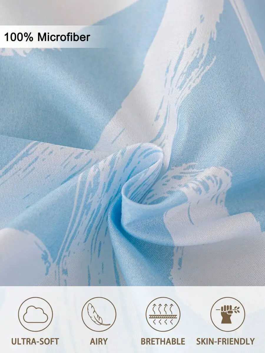 3-Piece Heart Pattern Duvet Cover Set with 2 Pillow Shams Soft Breathable Fabric H260327