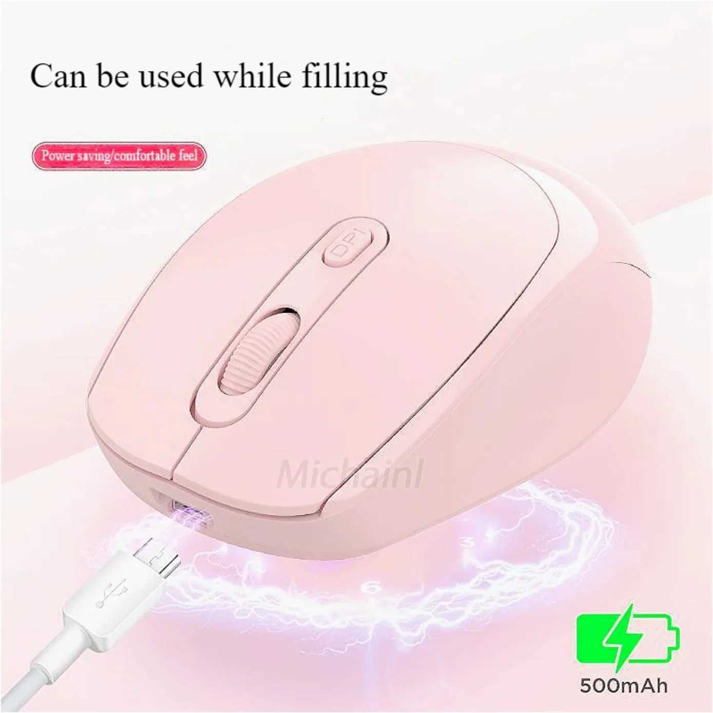 MINGCVIL Wireless Mouse RGB Rechargeable Bluetooth Mice Wireless Computer Ergonomic Gaming Mouse for Laptop PC adjustable DPI D260327