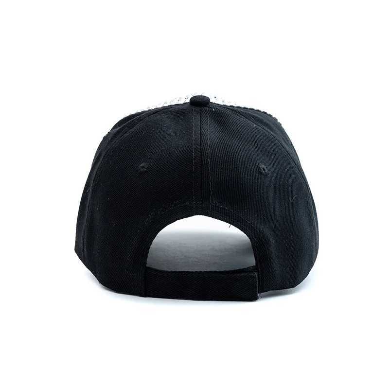 New Fashion Women Diamond Inlay Cap Spring Summer Hip Hop Kpop Dance Baseball Caps Simple Plain Party Street Hat Z260327