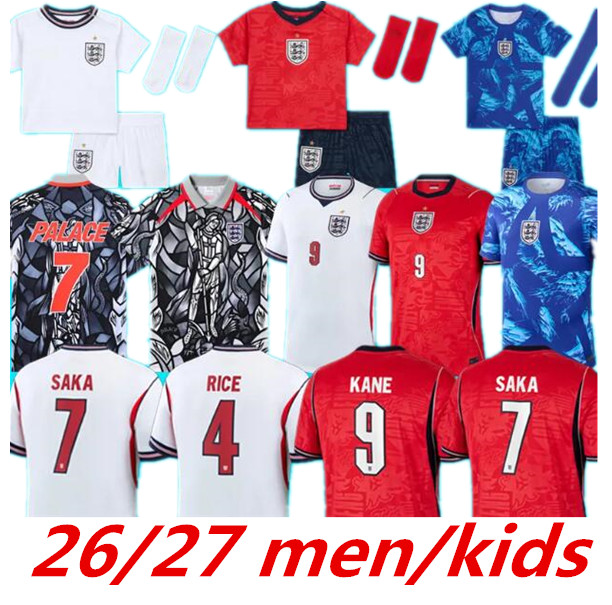 england football shirt 26 27 Palace World Cup Kit KANE Soccer Jersey SAKA PALMER RICE FODEN kids Women Goalkeeper England world cup 2026 football kit shorts 999
