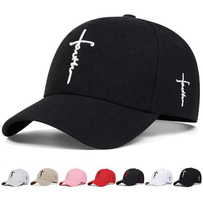 Fashion Faith Embroidery Baseball Men Women Spring Summer Sun Hats Cotton Snapback Hat Unises Hip Hop Trucker Caps Gorras M260327