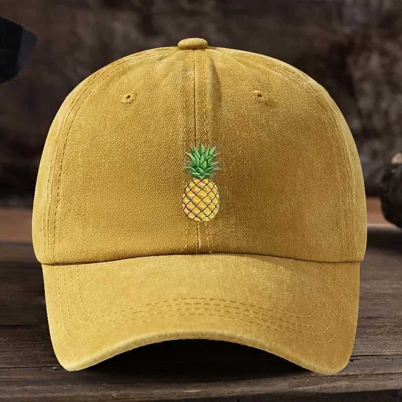 Pineapple printed baseball cap outdoor casual hat sports and daily outfit fashionable headwear street style Z260327