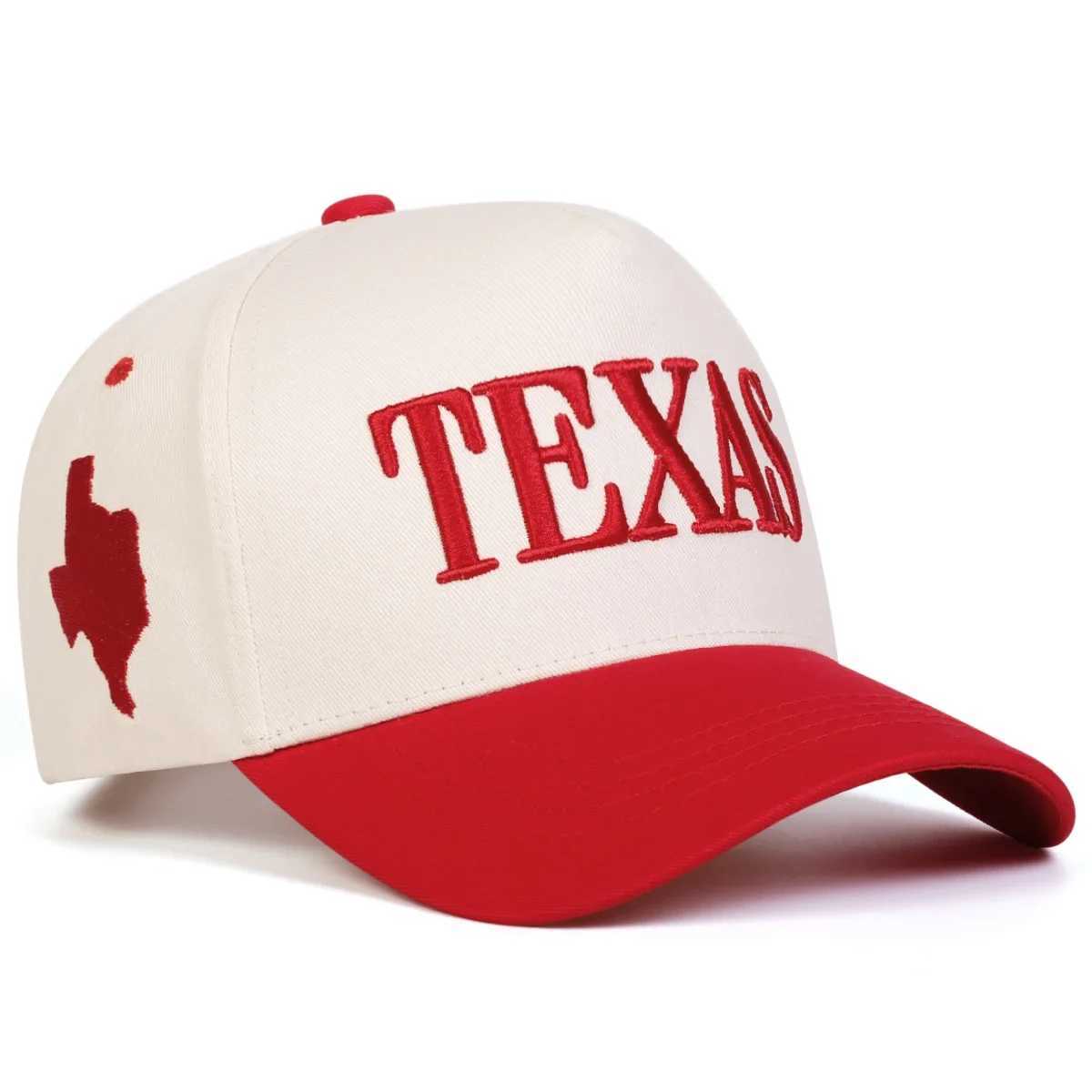 Unisex TEXAS Letter Embroidery Baseball Caps Spring Autumn Outdoor Adjustable Casual Hats Sunscreen Hat Sports M260327