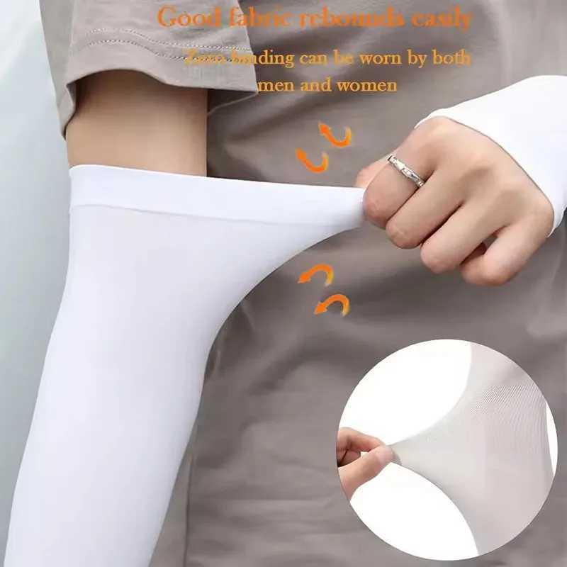 Summer Thin Cycling Ice Silk Sleeves for Men and Women Outdoor Sports Driving UV Protection Cycling Arm Covers D260326