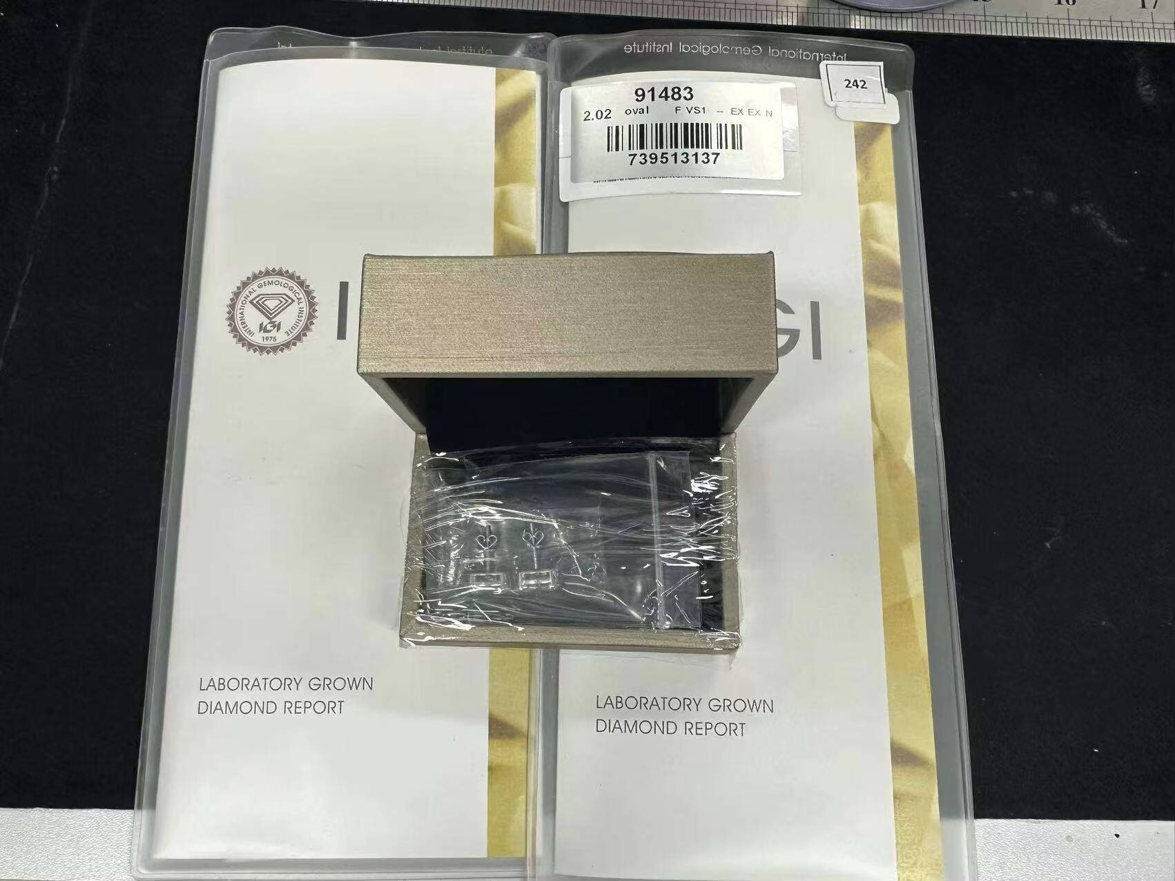 New Trendy 10K 14K 18K Solid Gold CVD HPHT 03CT-4CT Round Cut Lab Grown Diamond Earring for Gift Party Daily With IGI Certified