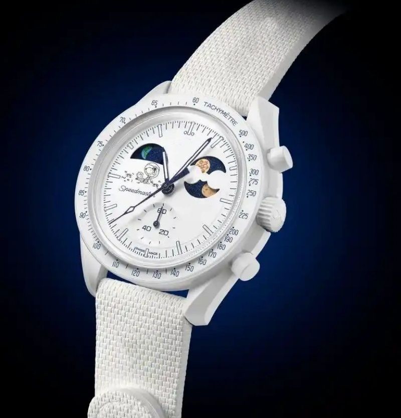 2026 Bioceramic Planet Moon Mens Watches Full Function Quarz Chronograph Watch Mission To Mercury 42mm Nylon Luxury Watch Limited Edition Master Wristwatches