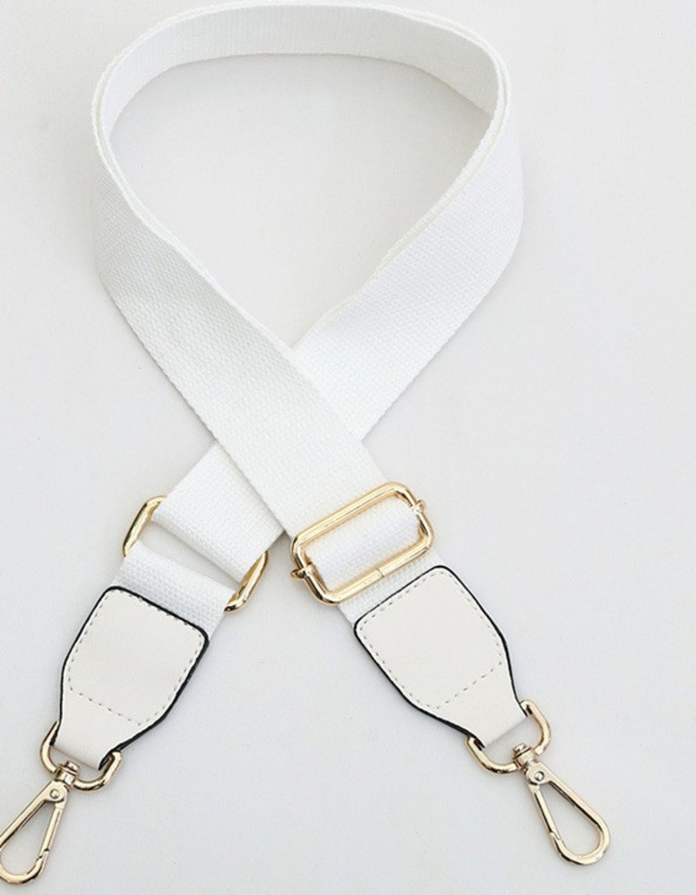 Wide Shoulder Straps Solid Color Cotton Webbing Pu Leather Adjustable Shoulder Messenger Bag Strap Accessory Supplies 250704