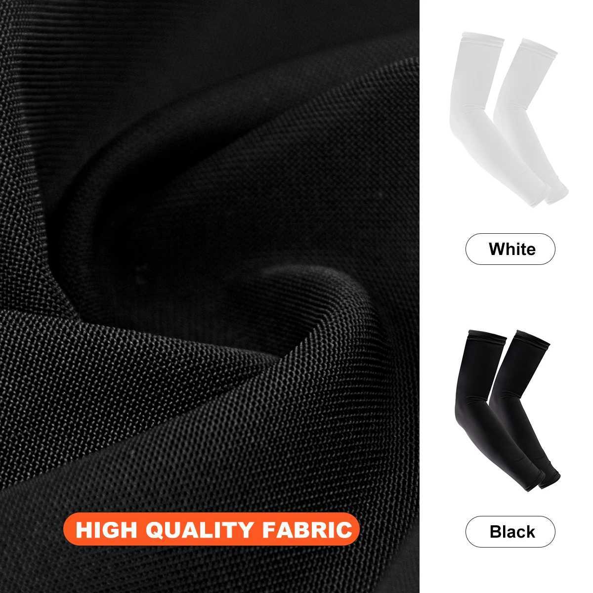 A pair of Outdoor Sports Ice Silk Sun Protection Fitness Cycling Quick-drying Breathable Ice Sleeves for Cycling and Fishing D260326