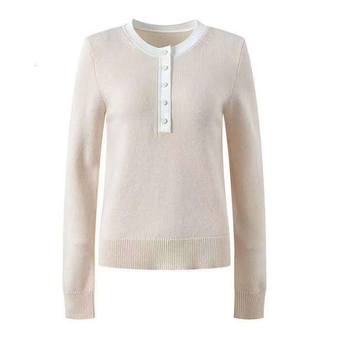 2026 Spring/Summer New Designer Xiaoxiang Style Multi CC functional Fashion Loose Casual A1 Knitted Round Neck Top
