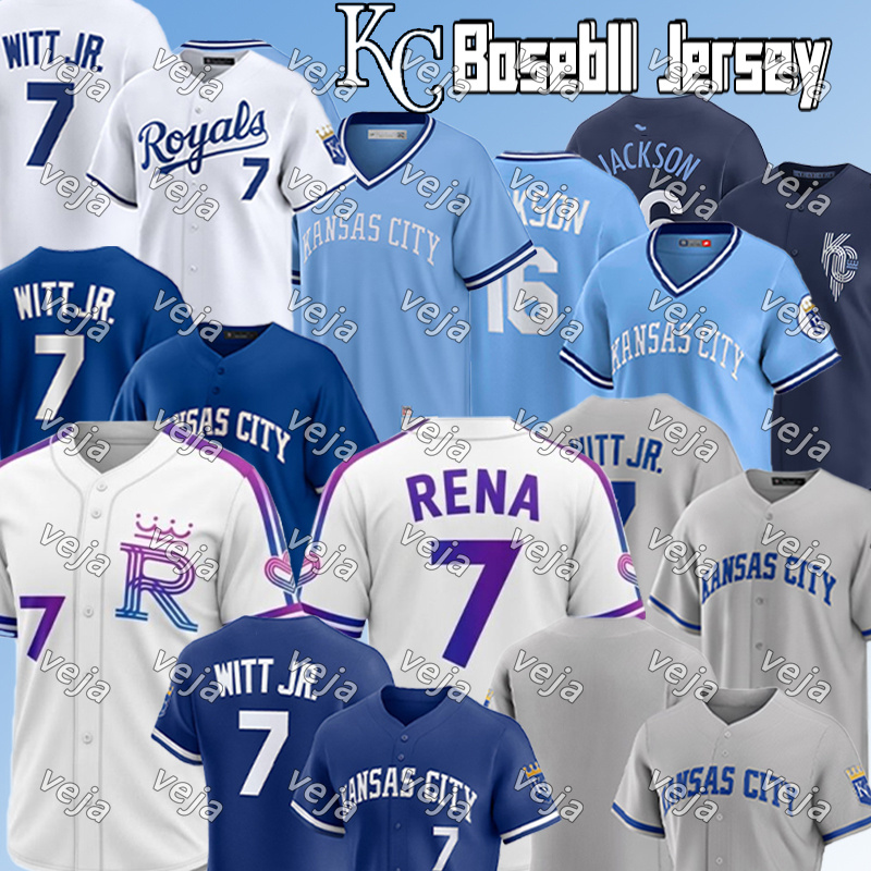 #7 Bobby Witt Jr. Jersey #13 Salvador Perez Jersey Vinnie Pasquantino KC Royals Jerseys Cole Ragans MJ Melendez men women youth Custom City Baseball Jerseys