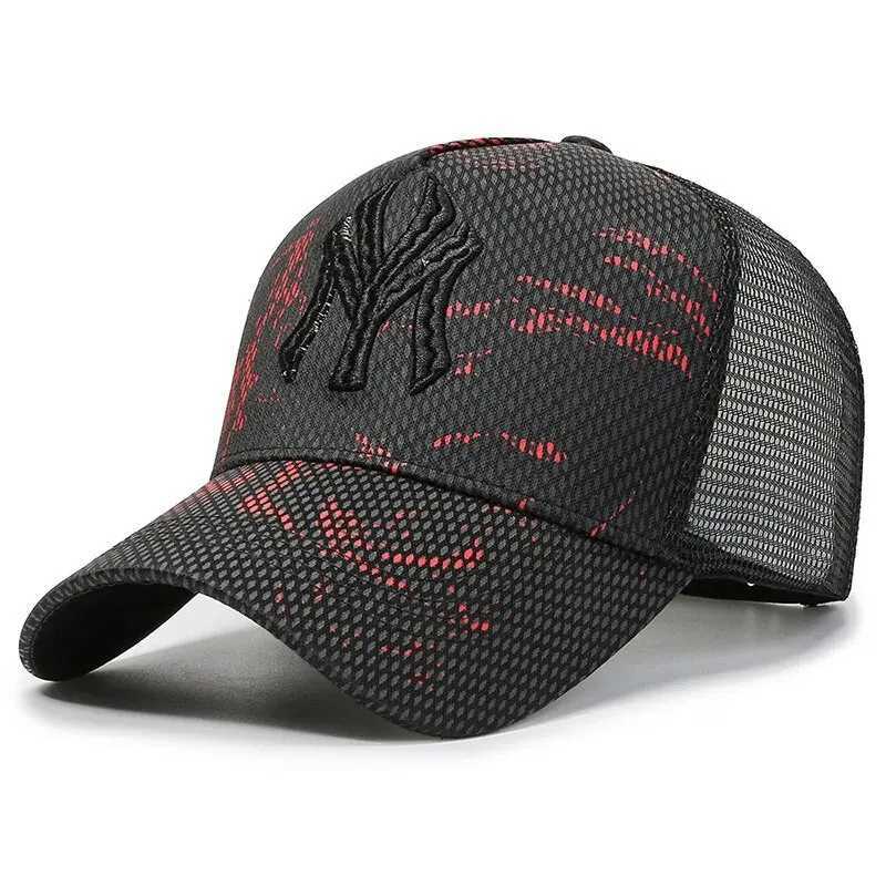 New Summer Hat Mens Letter Embroidery Versatile Couple Sunscreen Sunshade Baseball Sports Tennis Hat Travel Men M260327
