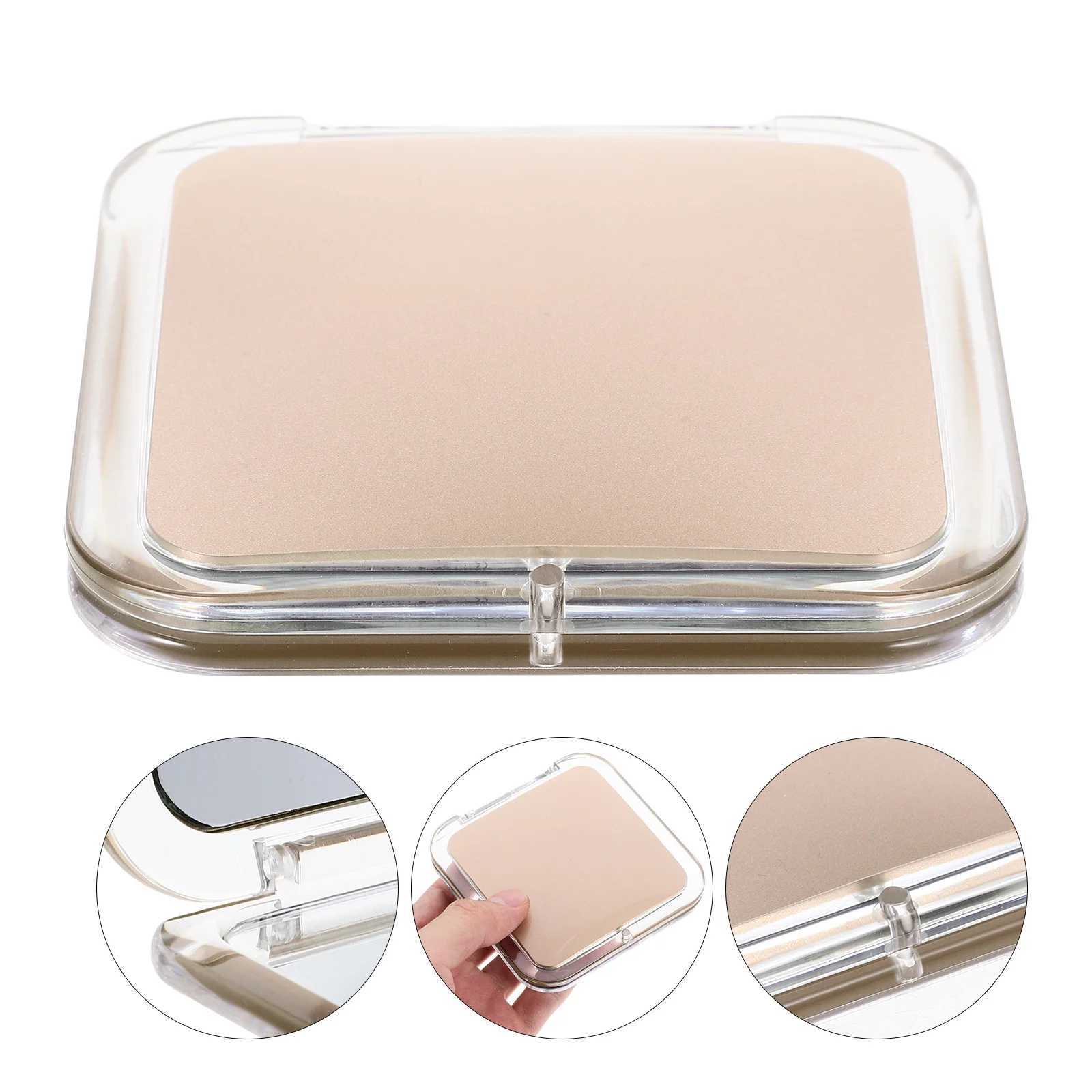 Resin Glass 10X Magnification Pocket Compact Mirror Travel Purse Makeup Mini Mirror Makeup Compact H260327