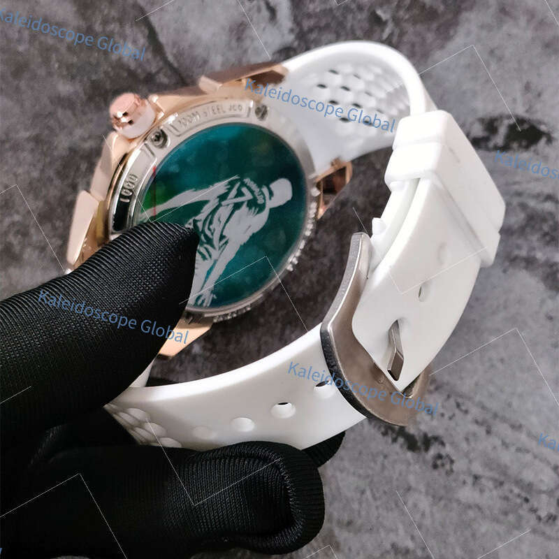 2026 New Designer Men Skeleton Automatic Mechanical Watch Rose Gold Case Black Silicone Strap Sport Luminous Date Display Water Resistant Casual Wrist