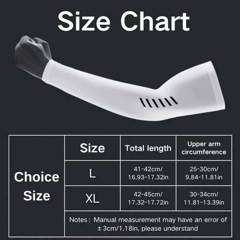 2Pairs Ice Silk Sleeves Breathable UV Protection Cooling Hiking Arm Sleeves Basketball Cycling Running Outdoor Sport Sleeves D260326