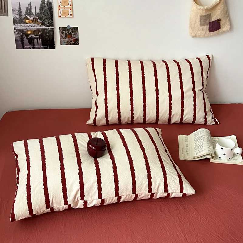 Striped Printed Microfiber Duvet Cover Set Bedding Set Breathable Lightweight Soft Fade-Resistant Hypoallergenic Washable H260327