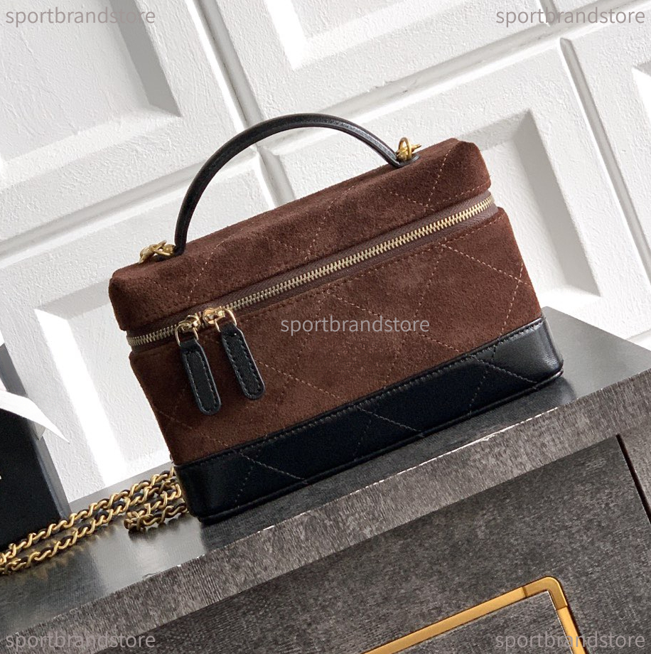 12a Vanity Case Top Quality Designer Vanity Bag Shoulder Bag Luxury Box Bag Handbag Makeup Bag Woman Toiletry Cosmetic Bag Crossbody Bag Mini Bag Flap Bag Teto Bag 26s