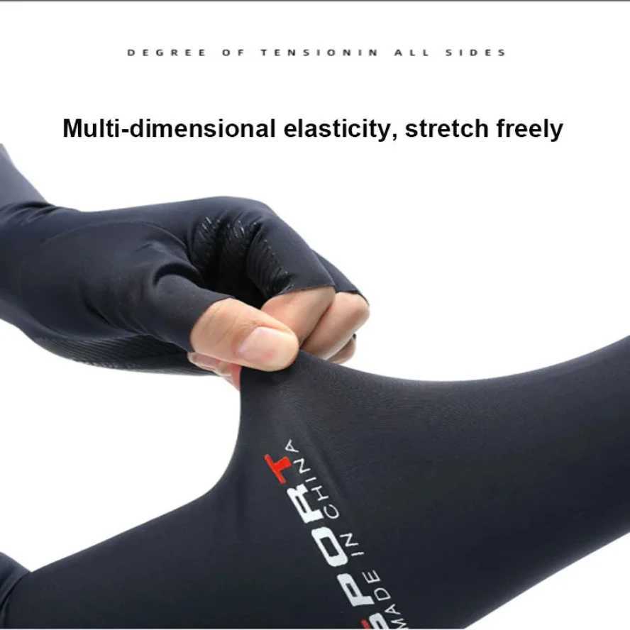 Cool Men Women Arm Sleeve Gloves Running Cycling Sleeves Fishing Bike Sport Protective Arm Warmers UV Protection Cover D260326