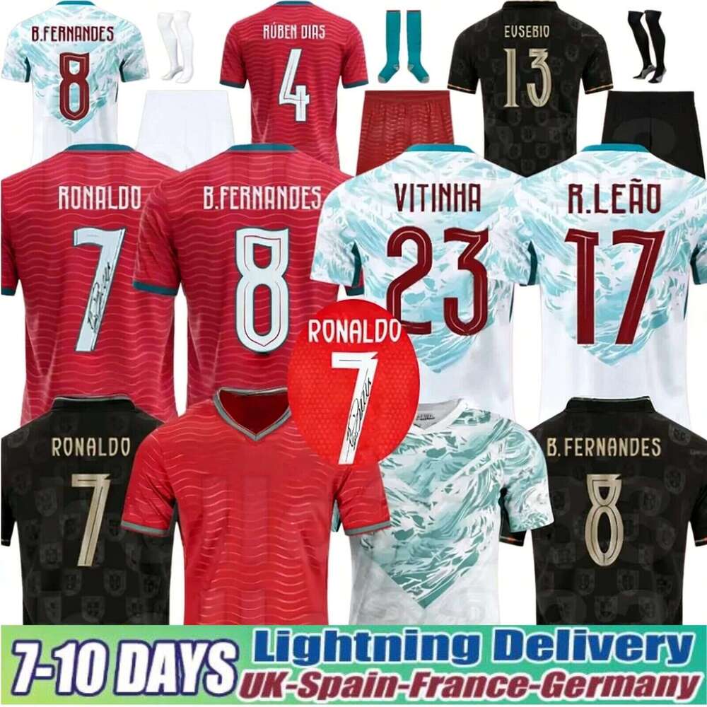 Portugal Jersey 2026 World Cup Soccer Jerseys Portuguesa Ronaldo JOAO FELIX BERNARDO B. FERNANDES PEPE 26 27 Maillot Portugal Football Shirt Team Men Kids Kit Top