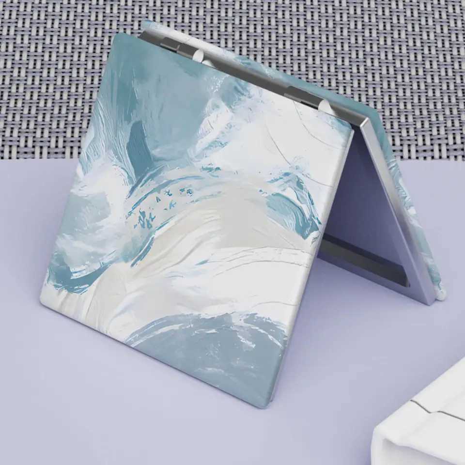 Abstract Painting Double-Sided Makeup Mirror 2X Magnifying Portable Folding Pocket High-Definition Mirror Cosmetic Tool H260327