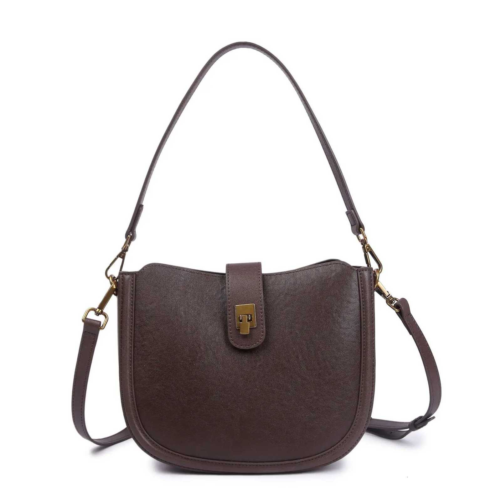 Womens Vegetable Tanned Top Layer Cowhide Bag Minimalist Fashion Practical Dumpling Bag Versatile Crossbody Shoulder Small Bag C260327