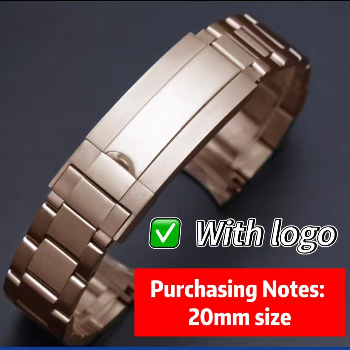 Jason007 Luxury Stainless Steel watch Strap 20MM size watch strap for watches men designer