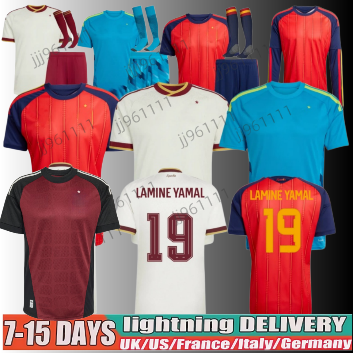4XL spain 2026 2027 Soccer Jersey MORATA FERRAN CARVAJAL 26 27 National Team Football Shirt Men Kids Kit LAMINE YAMAL Camisetas Espana RODRI OYARZABAL FINAL home red