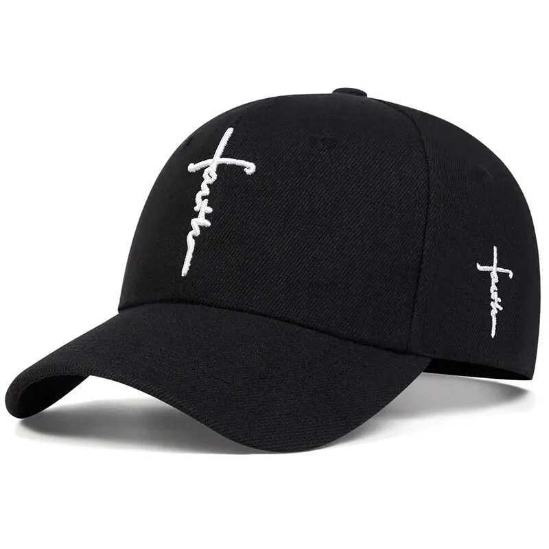 Fashion Faith Embroidery Baseball Men Women Spring Summer Sun Hats Cotton Snapback Hat Unises Hip Hop Trucker Caps Gorras M260327