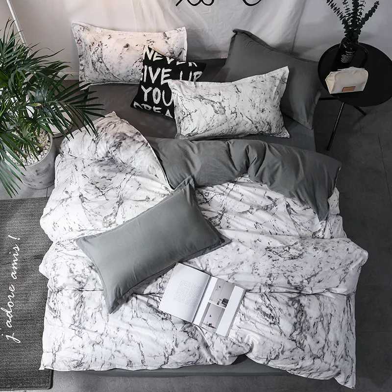 3pcs Duvet Cover Set with Pillow Case Double Comforter Bedding Set Quilt Cover Queen/King Couple or Single Bed H260327