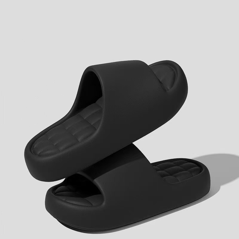 Boy Bathroom Non-Slip Flat Sandals Kids Cute Solid Color EVA Flip Flops Adults Outdoor Soft Thick Slides