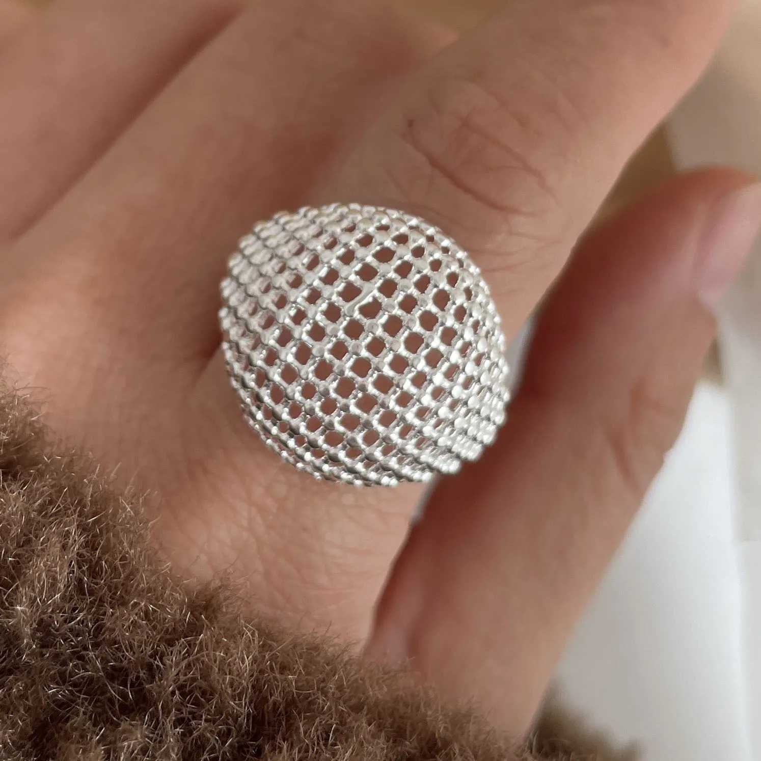 925 Sterling Silver Rings for Women Couple Minimalist Handmade Simple Wide Interware Ring Party Jewelry Gift Prevent Allergy H260327