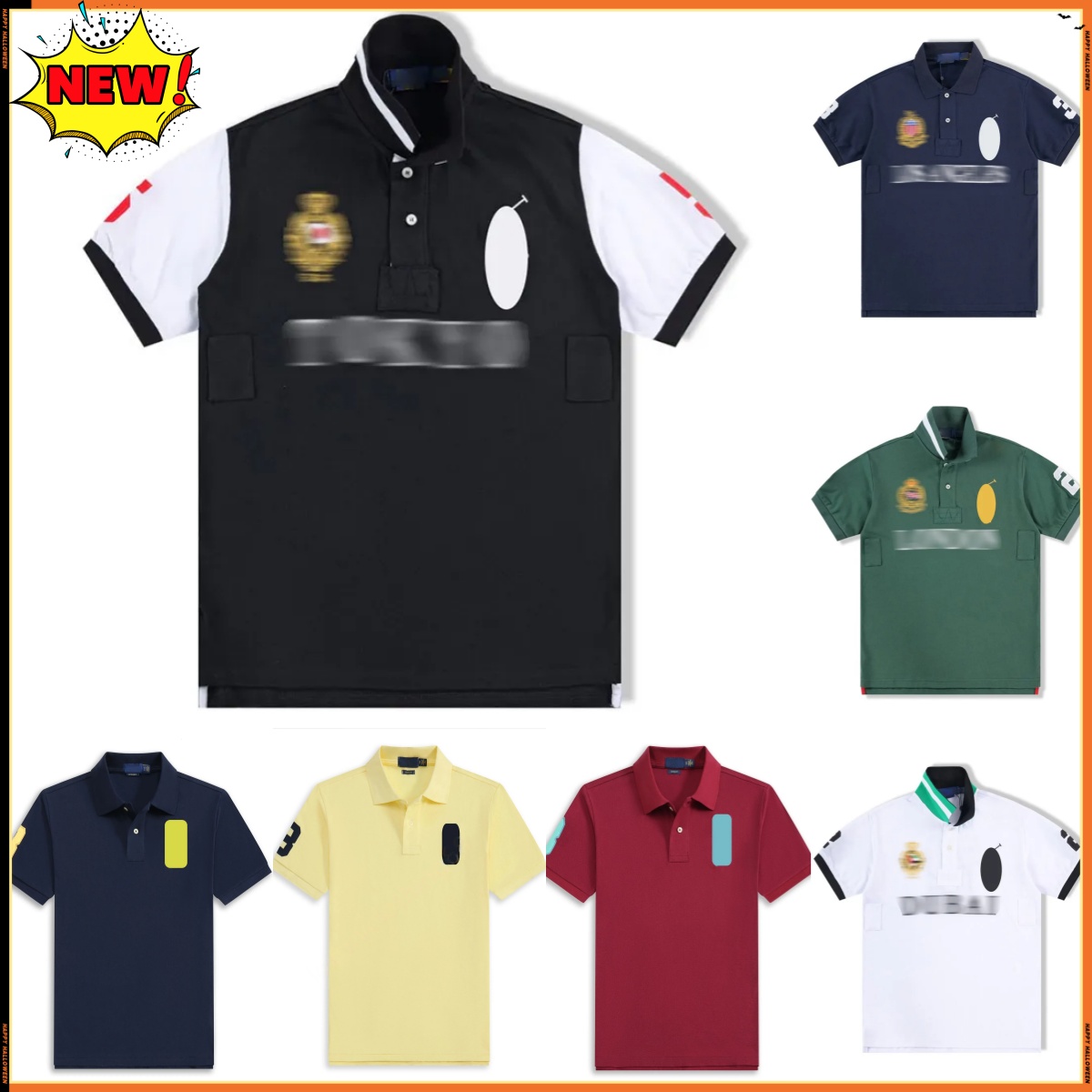 designer shirt Men's Polot shirt Classic Shirt Men's Women's Fashion Casual polo shirt Summer Business shirt Round neckunisex T-shirt Men's top luxury Vintage Clothing