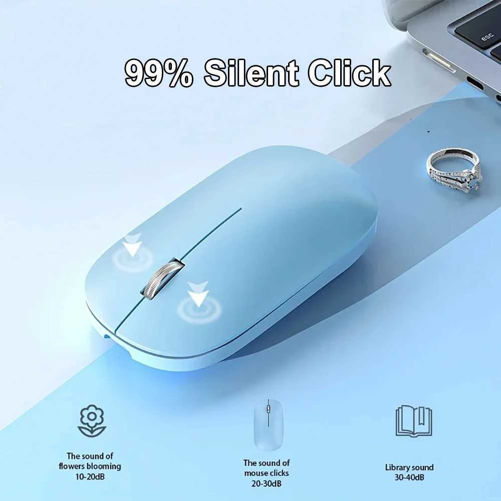 Dual-Mode Bluetooth Mouse 24G Wireless Mouse Rechargeable Mouse Gaming Mice Office Silent Button Mouse for PC Laptop Tablet D260327