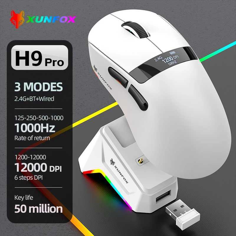 59g Superlight Wireless Gaming Mouse with Magnetic RGB Charging DockBT/24G Wireless/Wired Mouse 22000 DPI5 Programmable Butt D260327