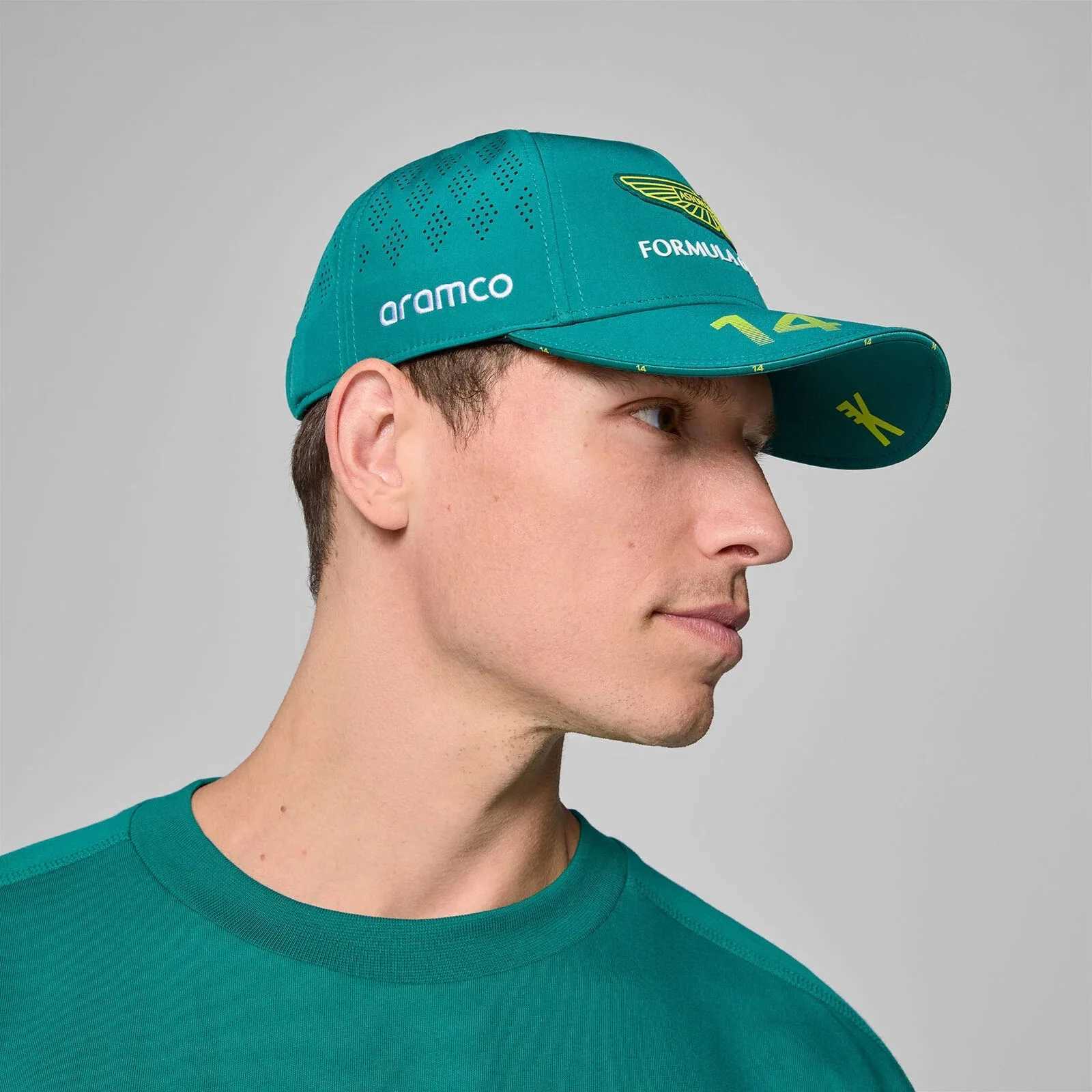 2026 Aston Martin Racing Team Baseball Fernando Alonso Same Style Men Leisure Sunscreen Sun Hat Daily Training Peaked M260327
