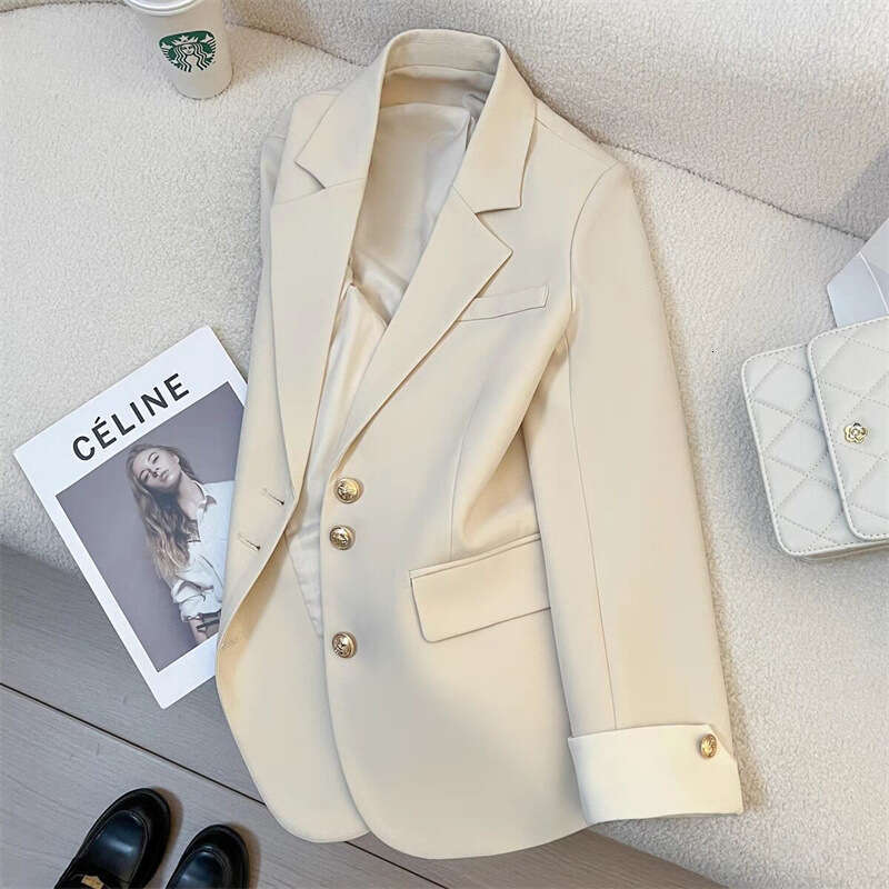 White Blazer for Women 2026 Spring New Casual Elegant Socialite High-End Trendy Jacket This Year's Popular Suit
