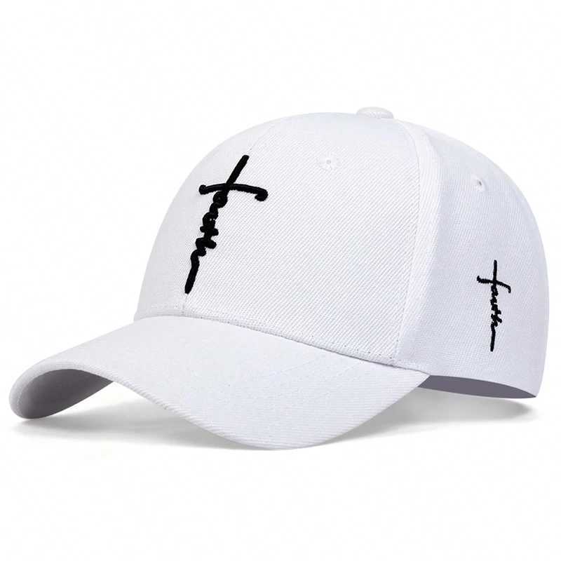 Fashion Faith Embroidery Baseball Men Women Spring Summer Sun Hats Cotton Snapback Hat Unises Hip Hop Trucker Caps Gorras M260327