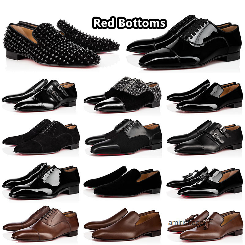 men dress shoe greggo mortimer dandelion spikes flat loafers luxury oxford black br christian loboutin louboutinr loubiton louboutins red bottomshoes bottom UZAE