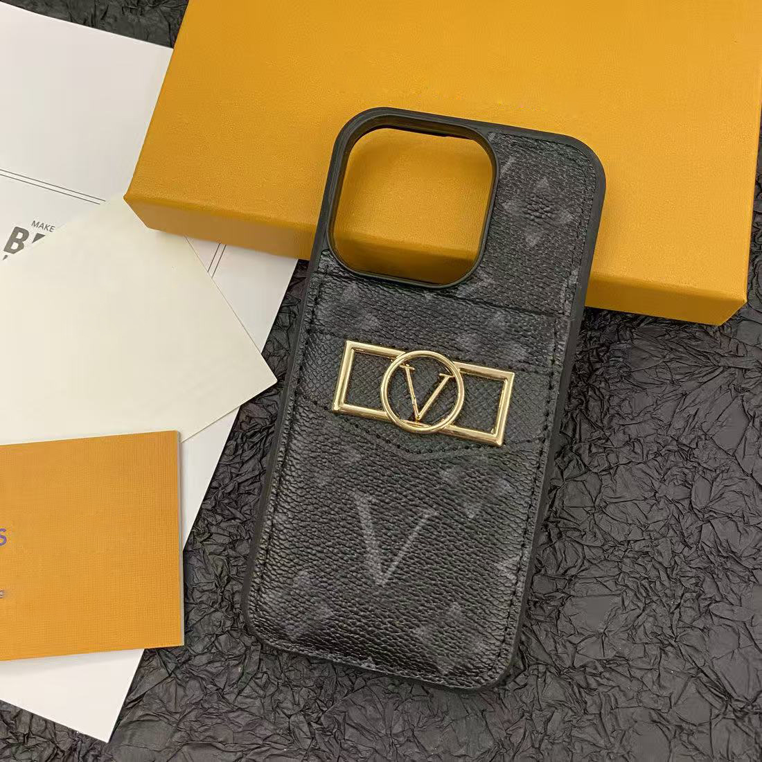 iPhone Case Designer Phone Cases for iPhone 17 Pro Max Case 16Plus 16Pro 15 Pro Max 14 13 12 Pro 11 15 Plus 14 Plus XR Case Fashion Leather Embossing Gold Letter