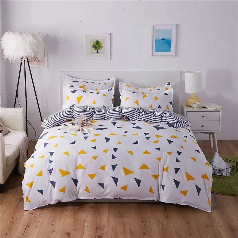 Cute Cartoon Print Duvet Cover 220x240 Lovely Pattern Adults Kids Quilt Cover AB Double-sided Comforter Covers No Pillow Cases H260327