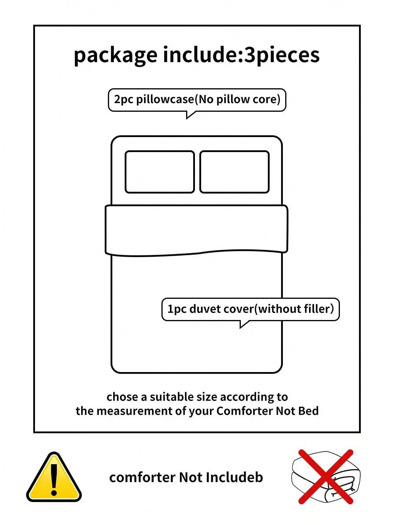 3-Piece Striped Duvet Cover Set with 2 Pillow Shams 100 Polyester H260327