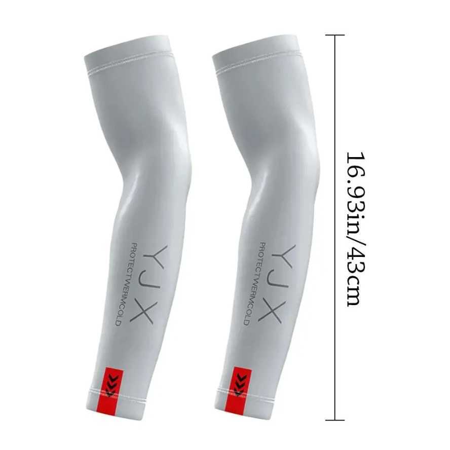1Pair Summer Arm Sleeves for Running Outdoor Cycling Driving Breathable Ice Silk Elastic Sun Protection Men Women Arm Cover D260326