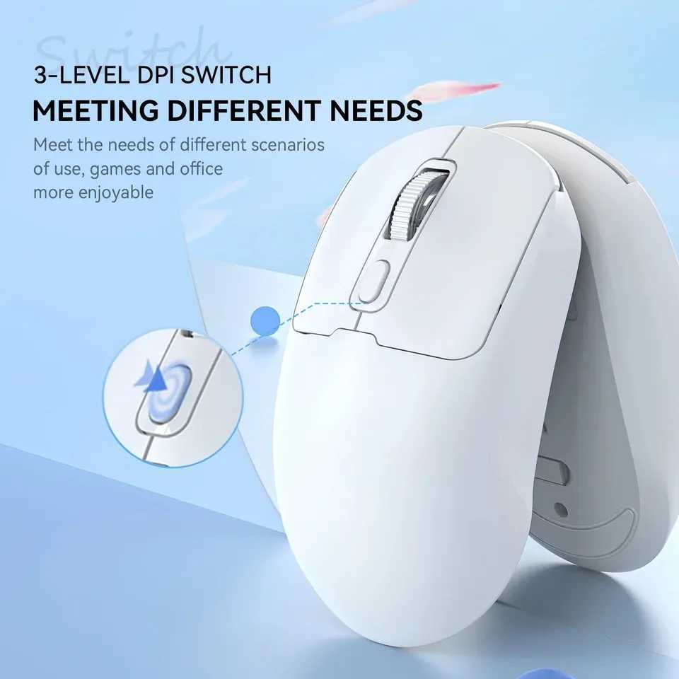 Bluetooth 54 Mouse 24G Wireless Mouse Dual Mode Slient Mouse Rechargeable Gaming Mouse Mice for PC Computer Laptop Macbook D260327